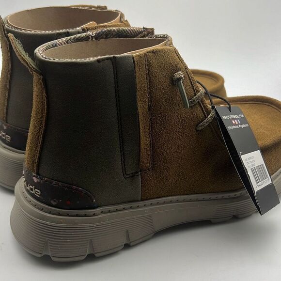 HEY DUDE Boris Eco Casual Shoe Comfort Boots - Tobacco - Men's Size 8- NWB‎ - Picture 6 of 11